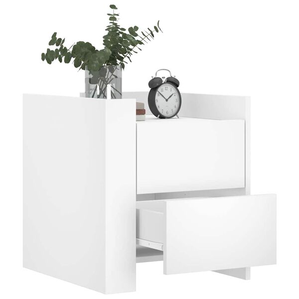 vidaXL Noćni ormarić bijeli 45 x 50 x 50 cm od konstruiranog drva