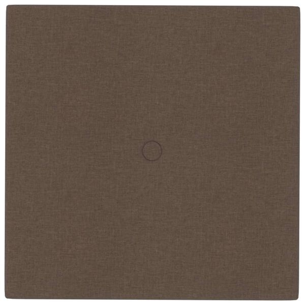vidaXL Zidne ploče od tkanine 12 kom smeđe 30 x 30 cm 1,08 m&sup2;