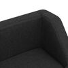 vidaXL Sofa za pse crna 95 x 63 x 39 cm od platna