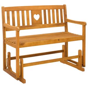 vidaXL Vrtna Ležaljka Prirodna 110 x 59 x 97 cm Čvrsto drvo akacije