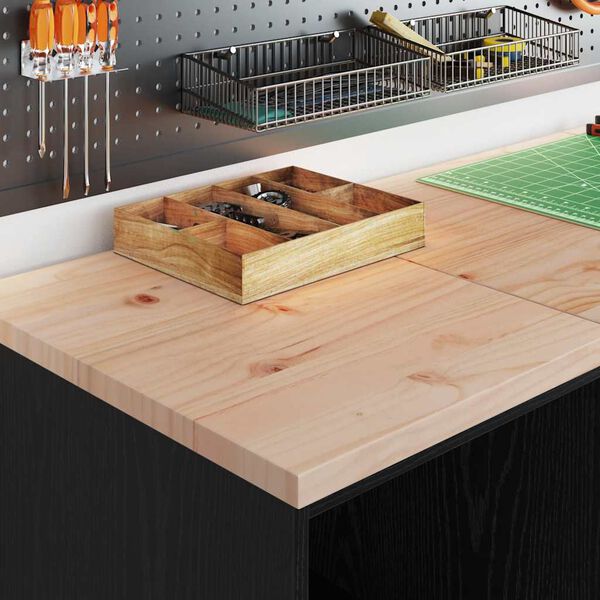 vidaXL Garažni ormar za odlaganje crni 40x51x85 cm masivne borovine