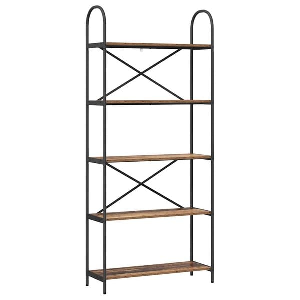 vidaXL Polica Staro drvo 80 x 30 x 183 cm Konstruirano drvo