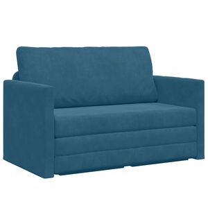 vidaXL Krevet na razvlačenje Plava 124 x 71 x 78 cm Bar&scaron;un