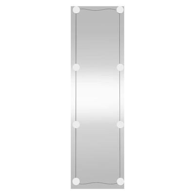 vidaXL Zidno ogledalo s LED svjetlima 30 x 100 cm stakleno pravokutno