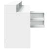 vidaXL Radni stol LED bijeli 200 x 104 x 91 cm od konstruiranog drva