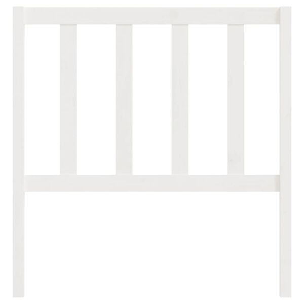vidaXL Uzglavlje za krevet bijelo 106 x 4 x 100 cm od masivne borovine