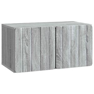vidaXL TV ormar za zid Siva sonoma 59,5 x 31 x 30 cm Konstruirano drvo