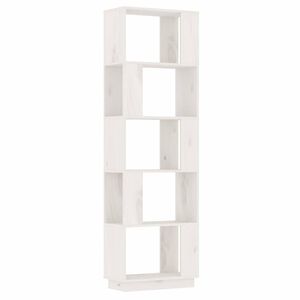 vidaXL Ormarić za knjige / pregrada bijeli 51x25x163,5 cm od borovine