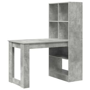 vidaXL Stol Betonski sivi Konstruirano drvo 122 x 67 x 145 cm