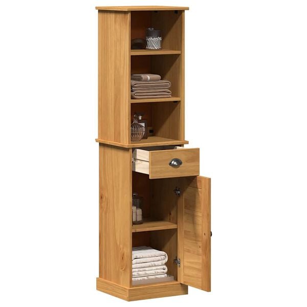 vidaXL Set namje&scaron;taja za kupaonicu VIGO 2 pcs Smeđa i medena smeđa