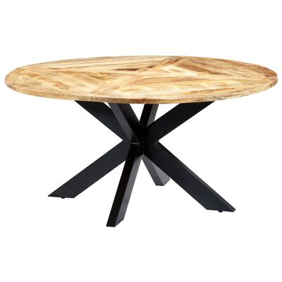 vidaXL Blagovaonski stol okrugli 150 x 76 cm od masivnog drva manga