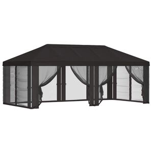 vidaXL Pokrov za gazebo s bočnim zidovima 6 x 3 m Antracit Poliester