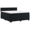 vidaXL Boxspring krevet s madracem Crna 200 x 200 cm Bar&scaron;un