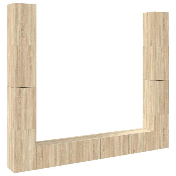 vidaXL 6-dijelni set TV ormarića boja hrasta sonome konstruirano drvo