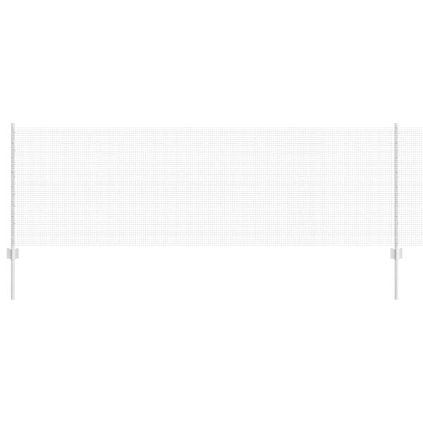 vidaXL Ograda s postovima Srebrno 0,8 x 50 m Čelik