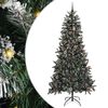vidaXL Umjetno božićno drvce Zelena 240 cm PVC, plastika i čelik