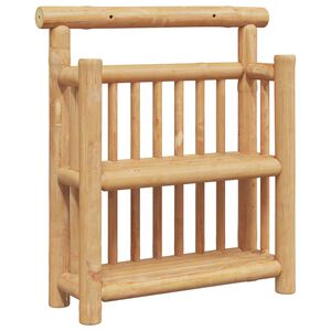 vidaXL Polica na zidu Zidna montaža Prirodna 40 x 13 x 44 cm bambus