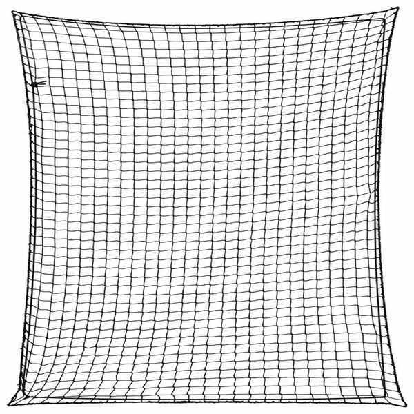 vidaXL Mreža za prikolicu s elastičnim užetom crna 3 x 3 m PP