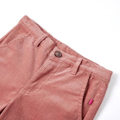 Dječje hlače od samta starinske ružičaste boje 92