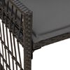 vidaXL Vanjska klupa Jednobojno Crna i tamno siva 116 x 55 x 82 cm