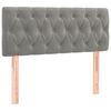vidaXL Box spring krevet s madracem svjetlosivi 120x200 cm baršunasti