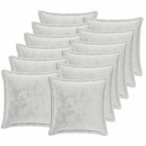 vidaXL Jastuk za bacanje 12 kom. HOUTEN Svjetlosiva 40 x 40 cm Flanel