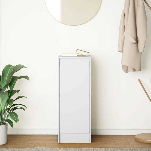 vidaXL Komoda bijela 29,5x34x76 cm od konstruiranog drva