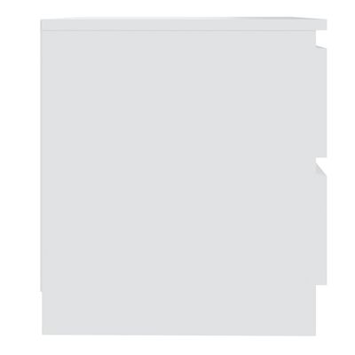 vidaXL Noćni ormarić bijeli 50 x 39 x 43,5 cm od iverice