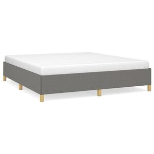 vidaXL Okvir za krevet bez madraca tamnosivi 160x200 cm od tkanine