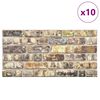vidaXL 3D zidni paneli s uzorkom raznobojnih cigli 10 kom EPS