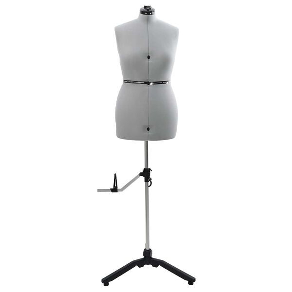 vidaXL Podesivi oblik haljine za žene Siva m Bar&scaron;un