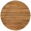 vidaXL Gornji dio stola &Oslash; 70 x 3,5 Kružni Čvrsto teak drvo Prirodna