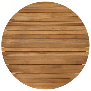 vidaXL Gornji dio stola &Oslash; 70 x 3,5 Kružni Čvrsto teak drvo Prirodna