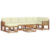 vidaXL Set vanjskih sofa s jastukom 8 pcs Prirodna i krem