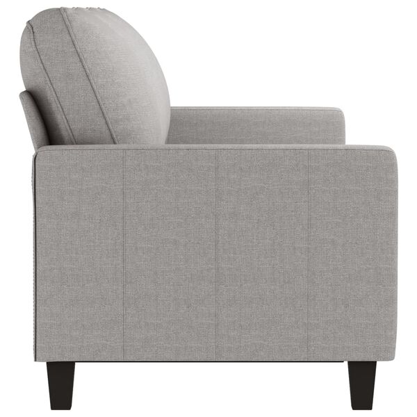 vidaXL Trosjed od tkanine svjetlosivi 180 cm