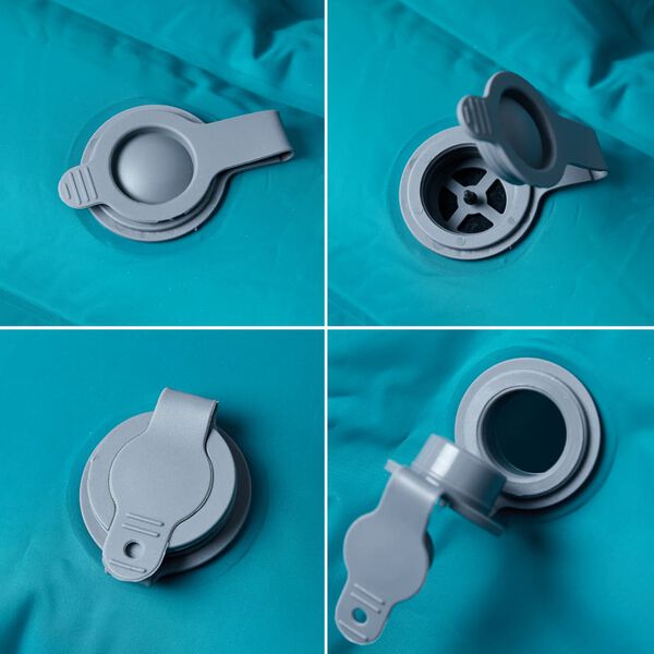 vidaXL Samonapuhujući madrac za kampiranje s jastucima 2 osobu plavi