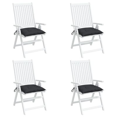 vidaXL Jastuci za stolice 4 kom crni 50 x 50 x 7 cm od tkanine Oxford