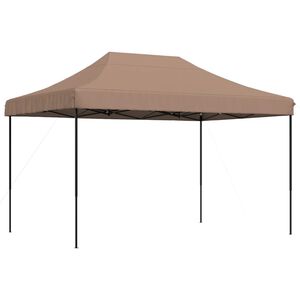 vidaXL Sklopivi prigodni &scaron;ator za zabave smeđi 410 x 279 x 315 cm