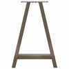 vidaXL Noge za blagovaonski stol A-oblika 2 kom 50 x (72-73) cm Čelik