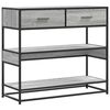 vidaXL Konzolni stol boja hrasta 90x35x80 cm konstruirano drvo