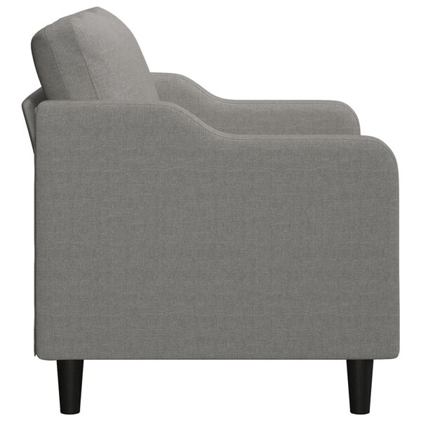 vidaXL Dvosjed od tkanine tamnosivi 140 cm