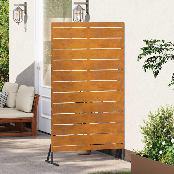 vidaXL Zaslon za privatnost Siva 100 x 50 x 180 cm Čelik