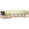 vidaXL Set vanjskih sofa 7 kom. Bijela i krem