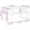 vidaXL Kava Stol Staro drvo 92 x 49,5 x 45 cm Konstruirano drvo