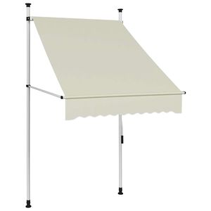 vidaXL Tenda na ručno uvlačenje 100 cm krem
