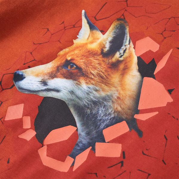 Dječja majica dugih rukava svijetla boja hrđe 104