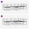 vidaXL Set vanjskih sofa 8 pcs Prirodna Čvrsto drvo akacije