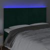 vidaXL LED uzglavlje tamnozeleno 160x5x118/128 cm bar&scaron;unasto