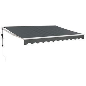 vidaXL Automatska tenda na uvlačenje antracit 3 x 2,5 m
