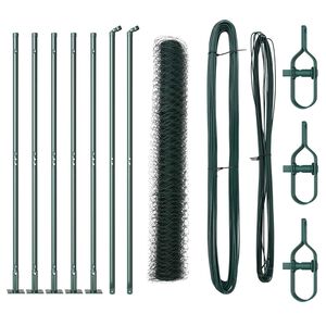 vidaXL Stup za ogradu Zelena